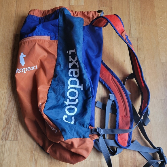 Cotopaxi Luzon Eighteen 18 L Del Dia Pack Daypack Backpack Unisex Orange Blue - Picture 9 of 13